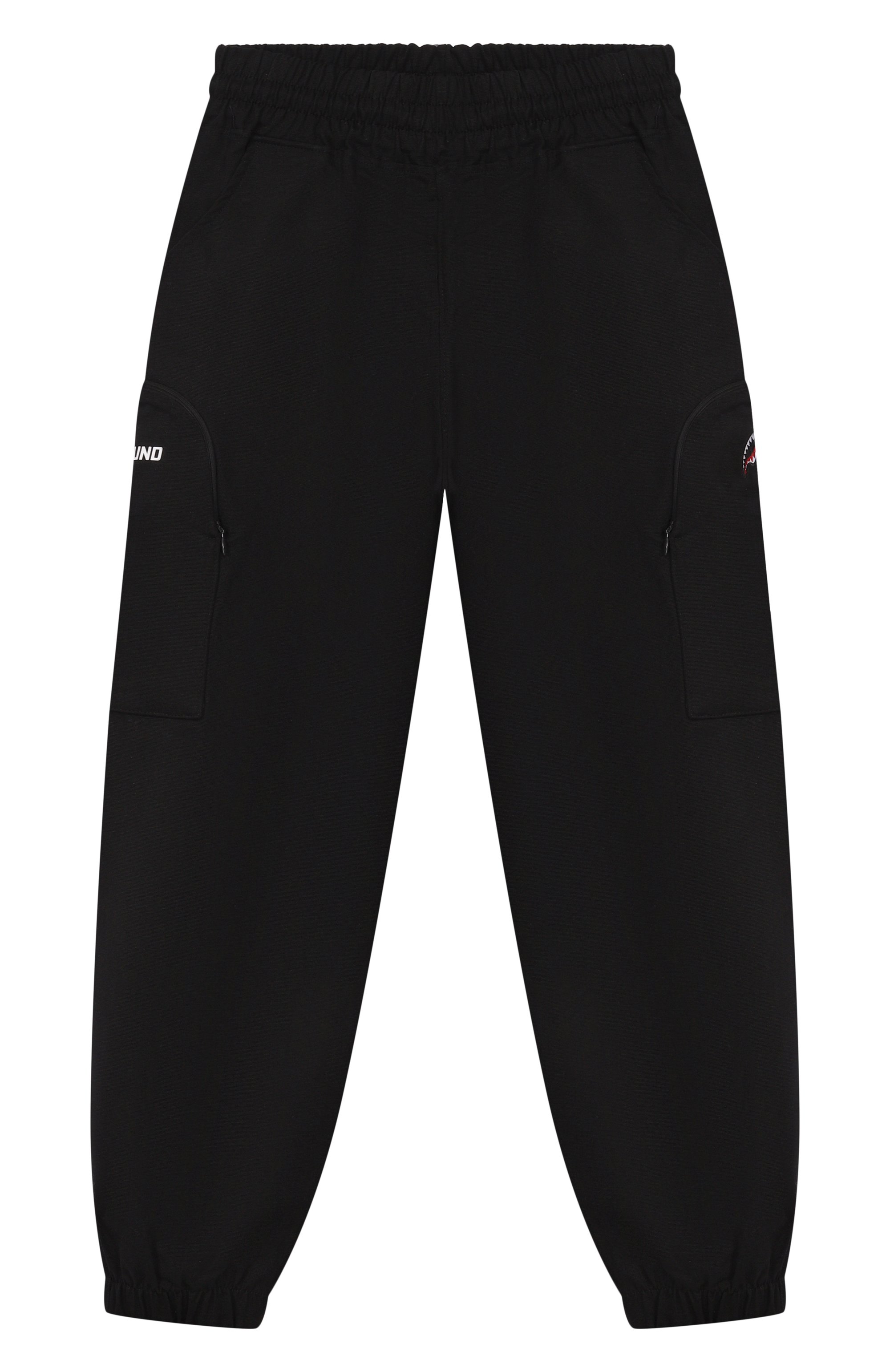 Хлопковые джоггеры SPRAYGROUND, арт. SPY1392/BEAR IN THE P0CKET C0TT0N BLACK PANTS, фото 1