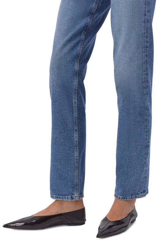 Кожаные балетки Nour Saint Laurent 844492/AAEHI Чёрный  844492/AAEHI Фото 2