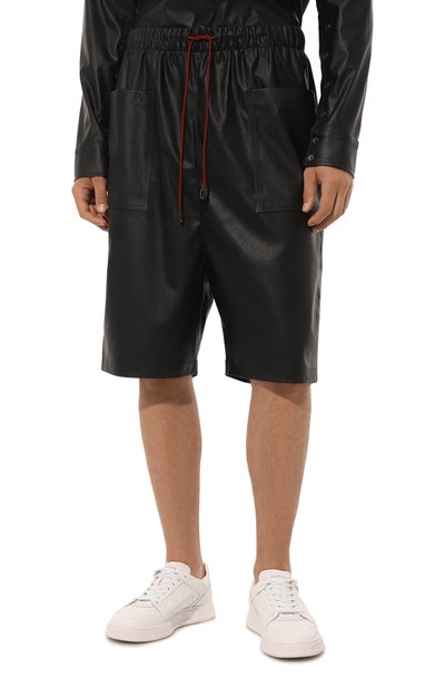 Шорты из экокожи WHO_AM, арт. MP5-P243-BLK, фото 3