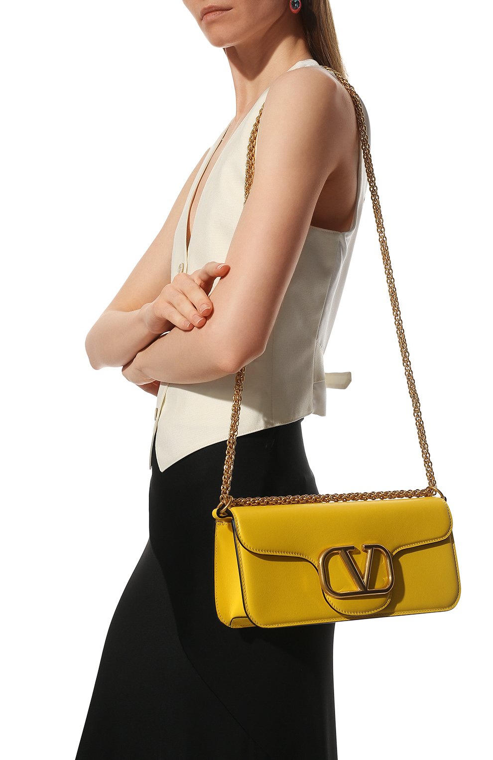 Сумка locò VALENTINO желтого цвета по цене 329000 руб., арт. XW2B0K30/ZXL, фото 10 Сумка locò VALENTINO, арт. XW2B0K30/ZXL, фото 10