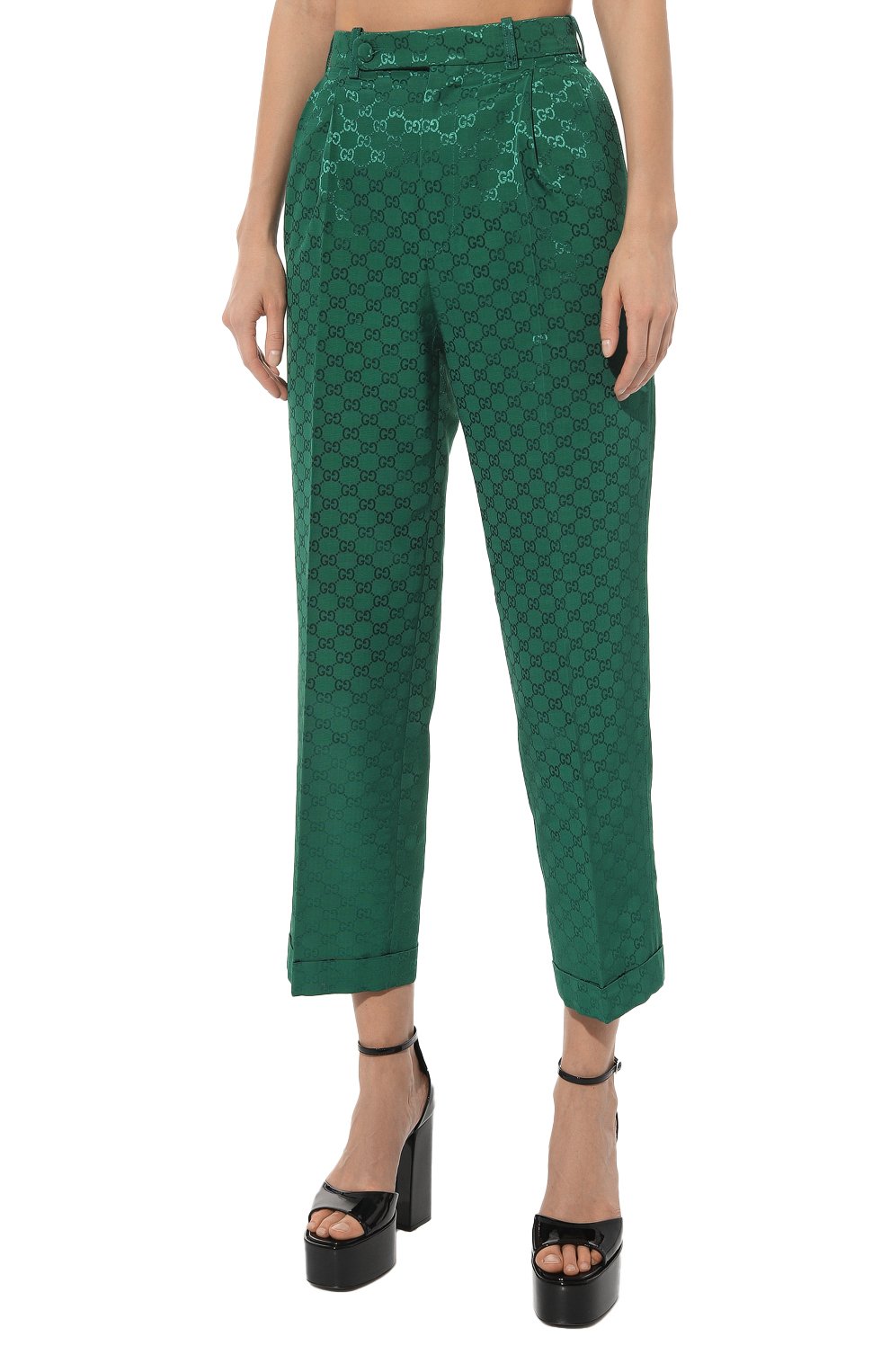 Брюки из хлопка и вискозы GUCCI, арт. 675587 ZAHMD, фото 3