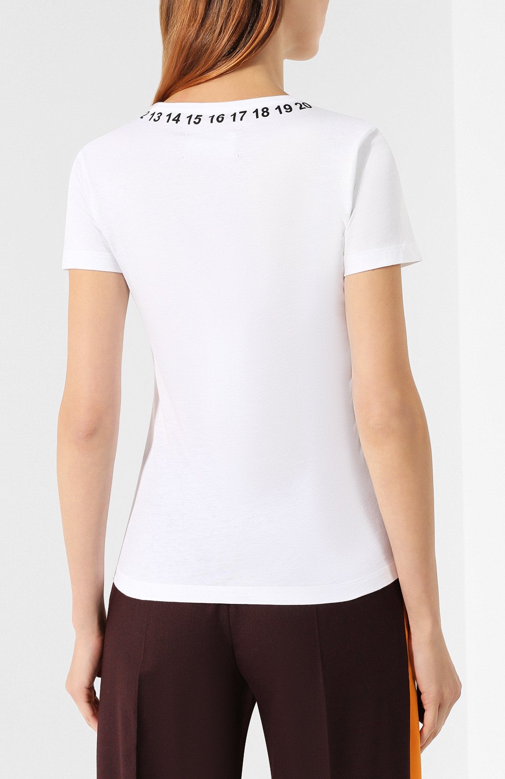 Хлопковая футболка MAISON MARGIELA белого цвета по цене 23050 руб., арт. S51GC0434/S23525, фото 4 Хлопковая футболка MAISON MARGIELA, арт. S51GC0434/S23525, фото 4
