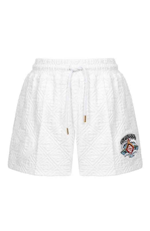 Хлопковые шорты Casablanca W-SP26-JTR-374-01-EX-BC Белый W-SP26-JTR-374-01-EX-BC