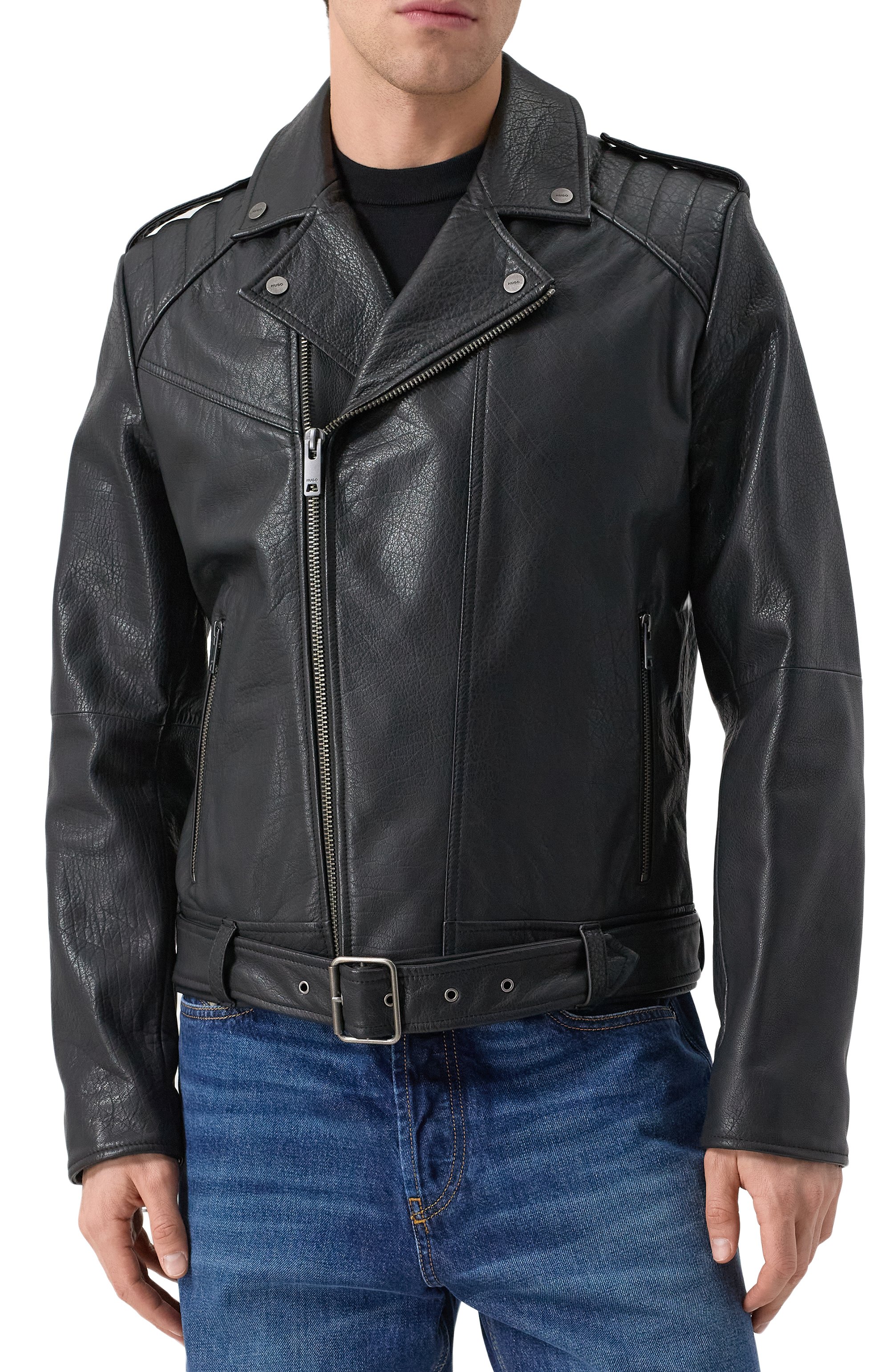 Кожаная куртка HUGO, арт. 50521018, фото 3