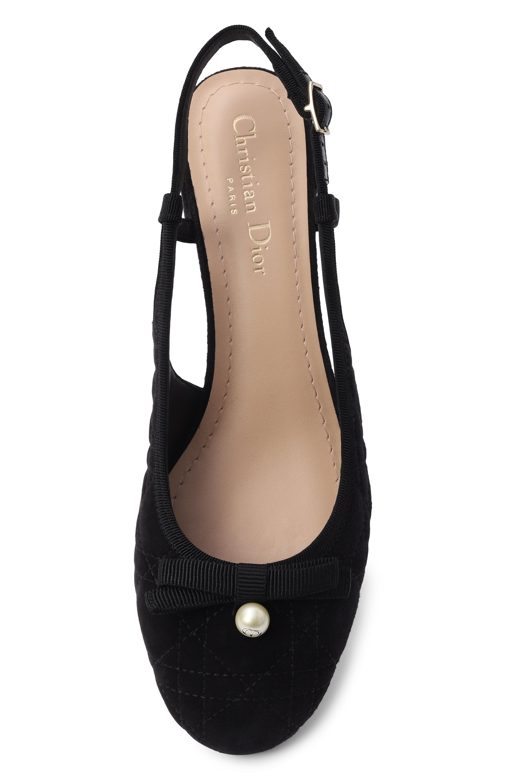 Замшевые туфли dior ballet DIOR черного цвета по цене 122000 руб., арт. KCB968CQV, фото 6 Замшевые туфли dior ballet DIOR, арт. KCB968CQV, фото 6