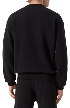 Мужской кашемировый джемпер JIL SANDER черного цвета, арт. J47GP0193-J13276 | Фото 4 (Рукава: Длинные; Длина (для топов): Стандартные; Материал внешний: Кашемир, Шерсть; Мужское Кросс-КТ: Джемперы; Принт: Без принта; Вырез: Круглый; Стили: Кэжуэл)