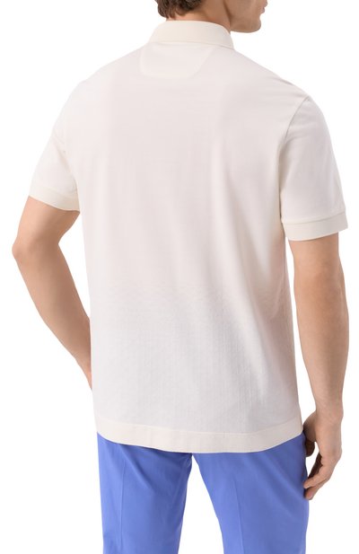 Поло из хлопка и шелка boss x aston martin BOSS CAMEL, арт. 50537882, фото 4