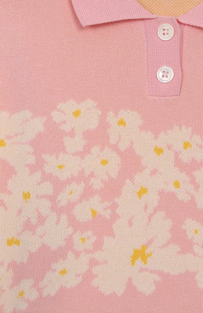 Хлопковое поло MSGM KIDS, арт. S5MSJGJP096, фото 3