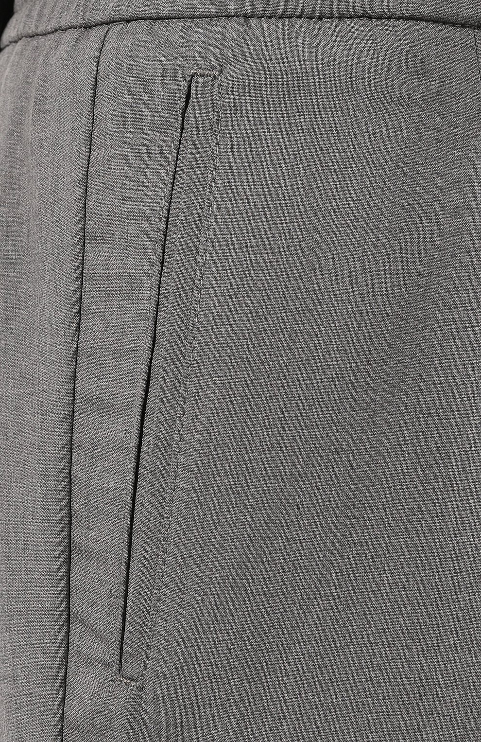 Шерстяные брюки KITON светло-серого цвета по цене 140500 руб., арт. UP1LACJ0752B, фото 5 Шерстяные брюки KITON, арт. UP1LACJ0752B, фото 5