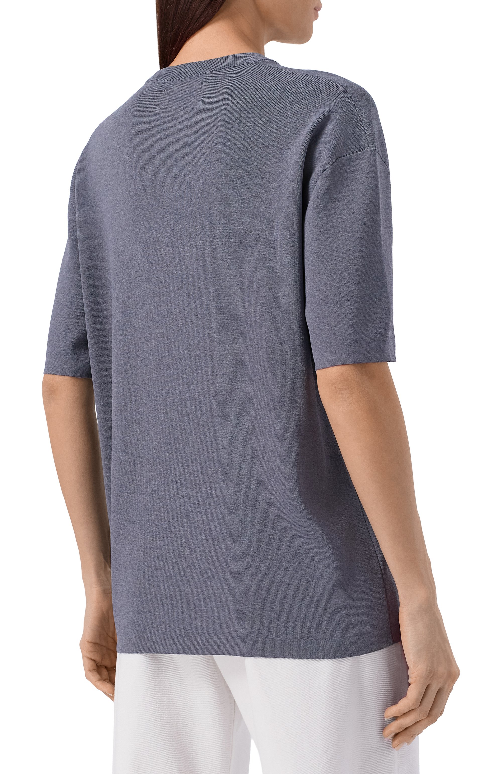 Пуловер из вискозы ARMARIUM серого цвета по цене 73350 руб., арт. ARMFWKN05/V016, фото 4 Пуловер из вискозы ARMARIUM, арт. ARMFWKN05/V016, фото 4