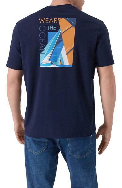 Хлопковая футболка PAUL&SHARK, арт. 25411063/XL, фото 4