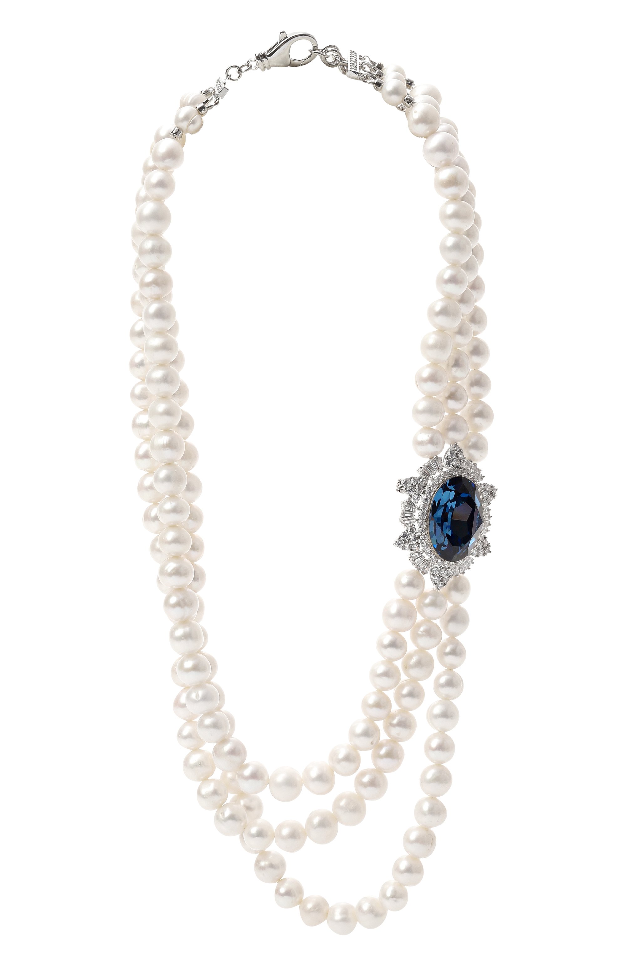 Колье princess diana BLUEJAY белого цвета по цене 69080 руб., арт. BJ-PD-W, фото 1 Колье princess diana BLUEJAY, арт. BJ-PD-W, фото 1