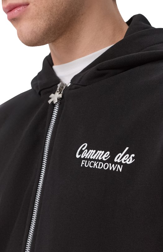 Хлопковая толстовка Comme des Fuckdown CFABM02048 Чёрный  CFABM02048 Фото 5