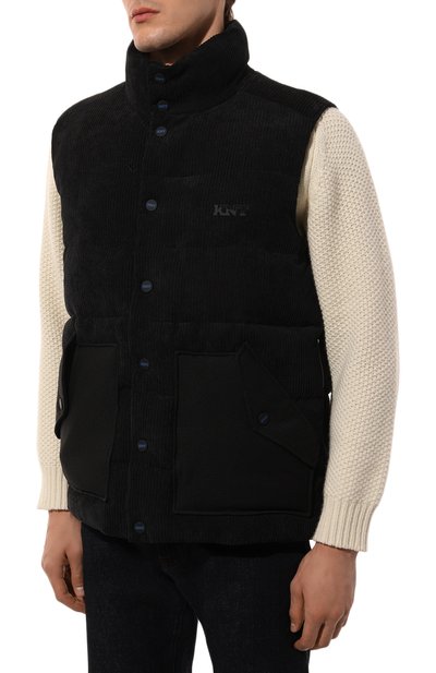 Утепленный жилет из вельвета KITON, арт. UGK078K0234F, фото 3