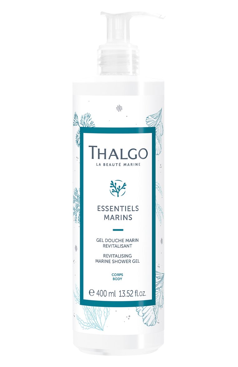 Оживляющий морской гель для душа essentiels marins (400ml) THALGO бесцветного цвета, арт. GT24001 | Фото 1 (Нос: Не проставлено; Региональные ограничения белый список (Axapta Mercury): Не проставлено; Тип продукта: Гели; Назначение: Для тела)