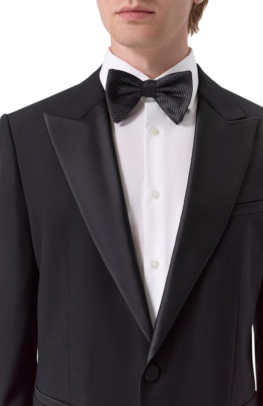 Шелковый галстук-бабочка HUGO 50557320 Чёрный  50557320 Фото 2