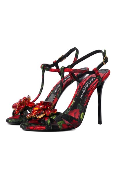 Женские текстильные босоножки keira 2.0 105 DOLCE & GABBANA, арт. CR1959/A0745