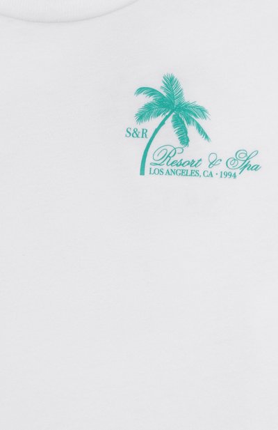 Хлопковая футболка SPORTY AND RICH, арт. T0048620253WH01, фото 3