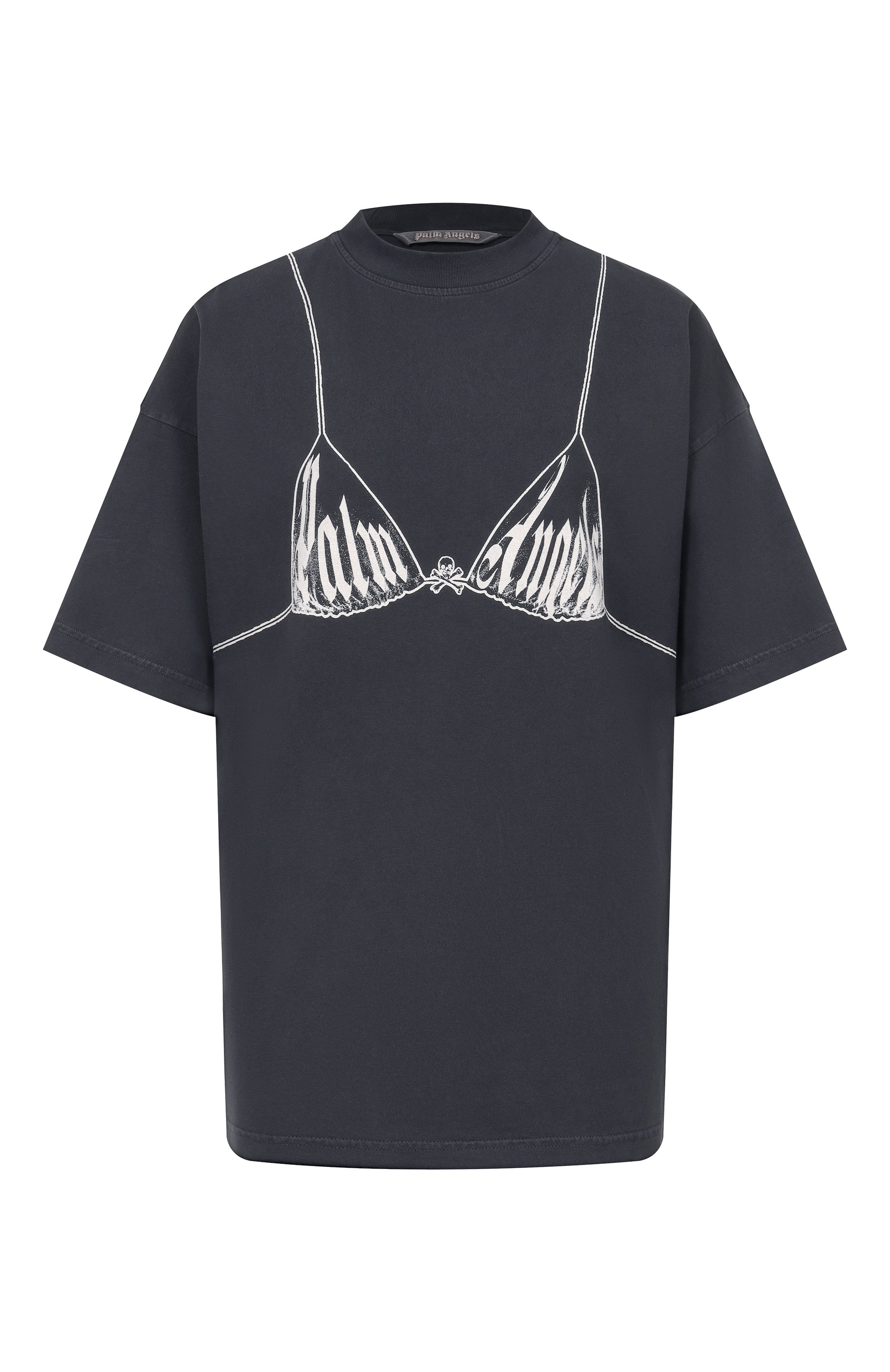 Хлопковая футболка PALM ANGELS, арт. PWAA07BS26JER003, фото 1
