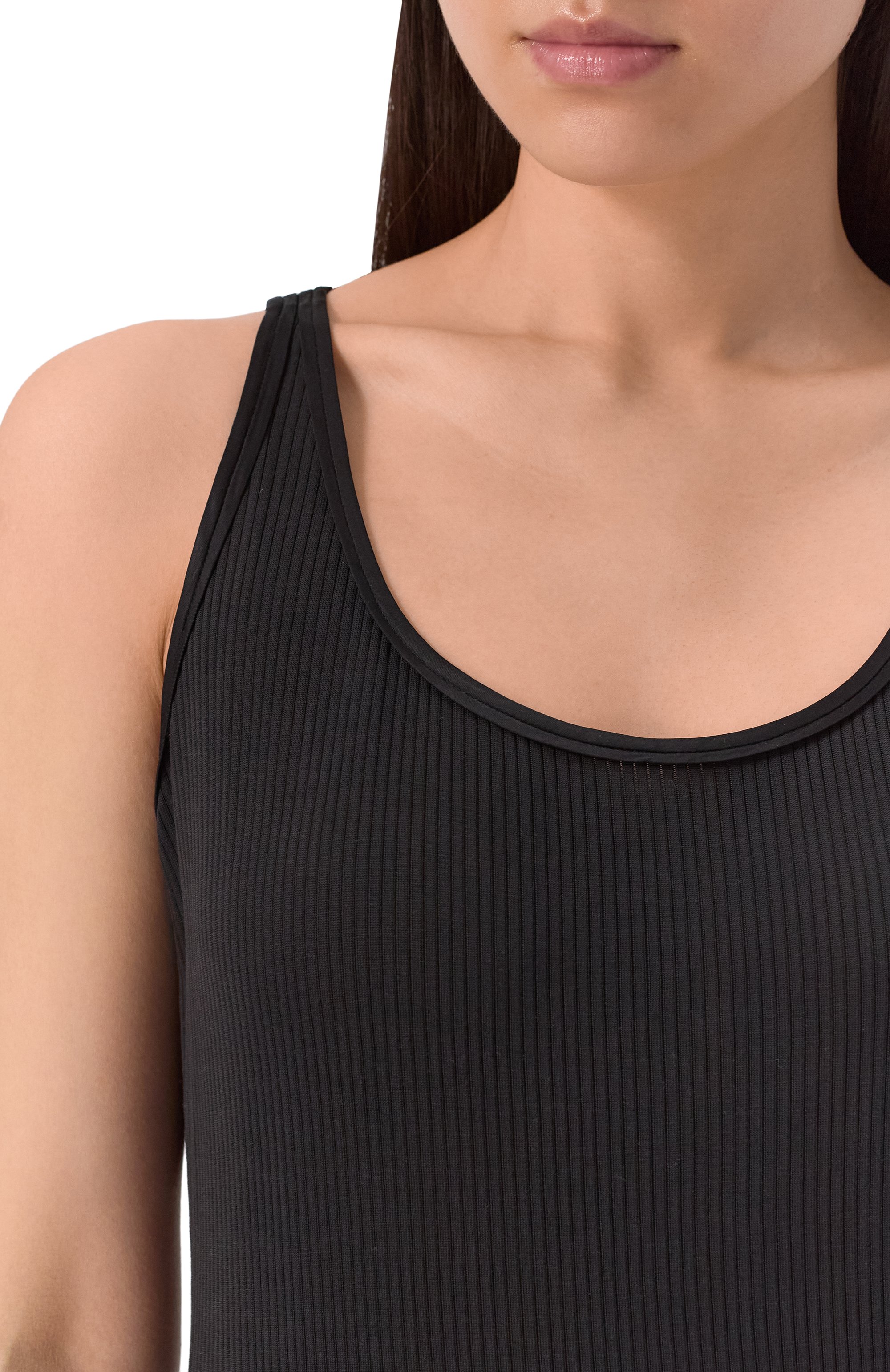 Майка из лиоцелла BOSS черного цвета по цене 9560 руб., арт. 50537597, фото 5 Майка из лиоцелла BOSS, арт. 50537597, фото 5