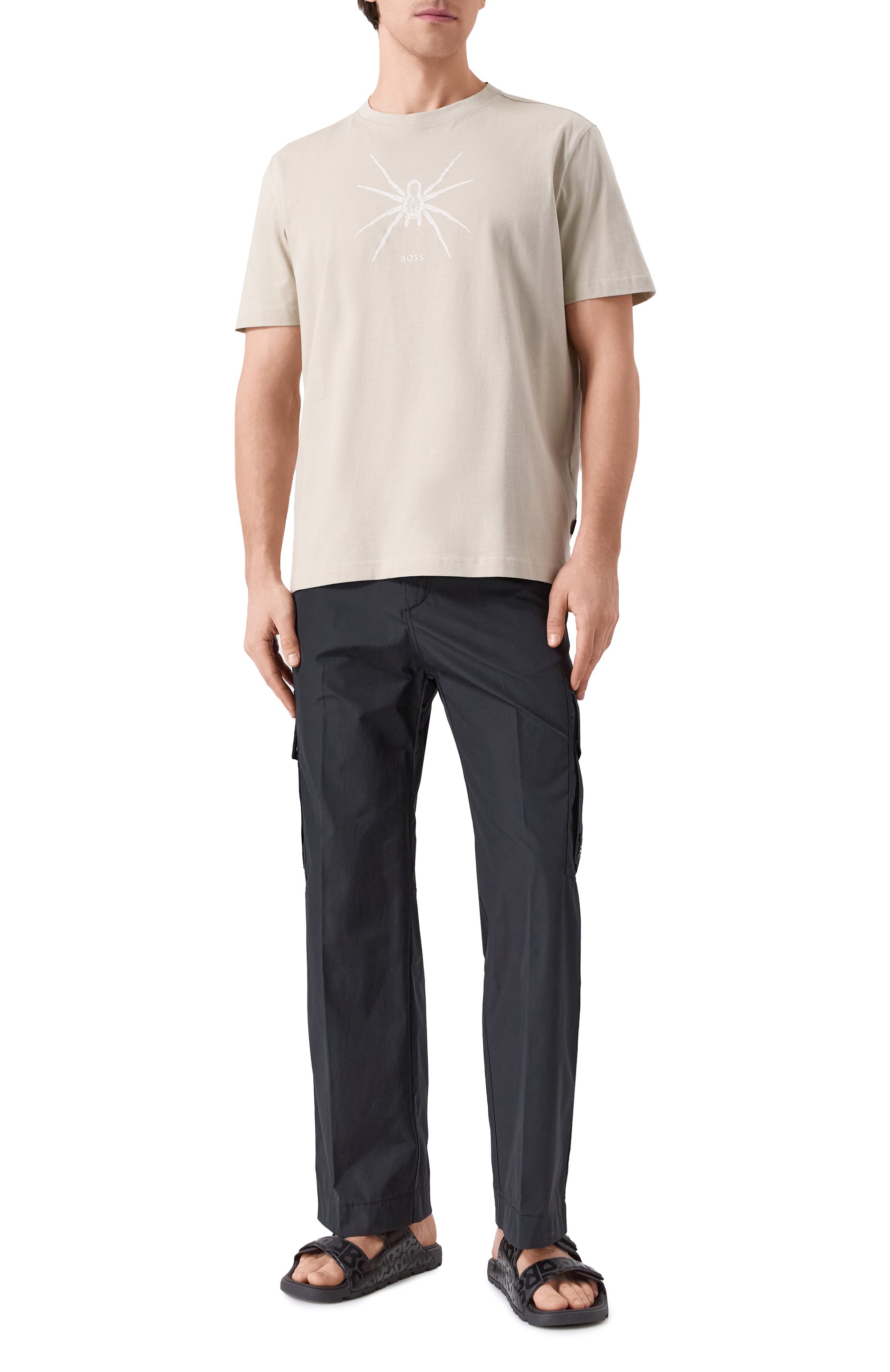 Хлопковая футболка BOSS ORANGE, арт. 50534924, фото 2