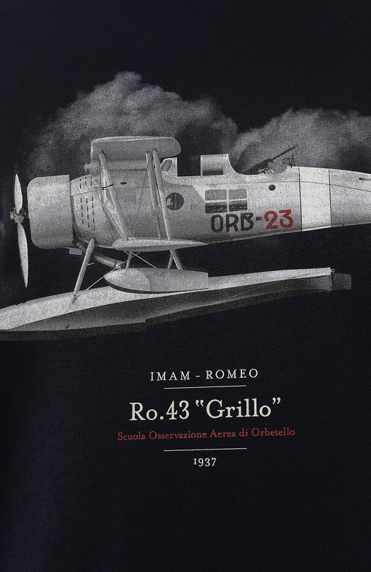 Хлопковая футболка Aeronautica Militare TS2361J607 Синий  TS2361J607 Фото 5