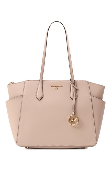 Женская сумка-тоут marilyn MICHAEL MICHAEL KORS светло-розового цвета, арт. 30S2G6AT2L | Фото 1 (Размер: medium; Материал сплава: Проставлено; Драгоценные камни: Проставлено; Материал: Натуральная кожа)