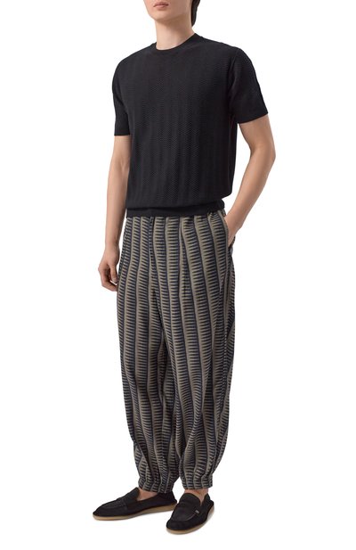 Джоггеры из лиоцелла и вискозы EMPORIO ARMANI, арт. EM005490/AF14214, фото 2