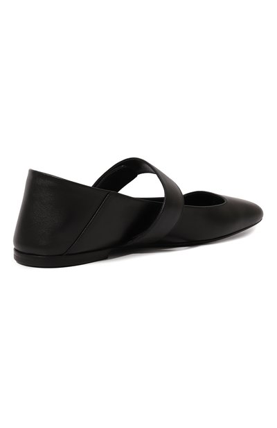 Кожаные балетки vlogo locker VALENTINO черного цвета по цене 104000 руб., арт. 5W2S0JV2/EEY, фото 4 Кожаные балетки vlogo locker VALENTINO, арт. 5W2S0JV2/EEY, фото 4