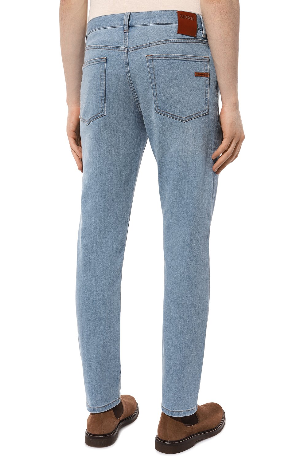 Джинсы ZEGNA голубого цвета по цене 76900 руб., арт. UDI78A7/CITY, фото 4 Джинсы ZEGNA, арт. UDI78A7/CITY, фото 4