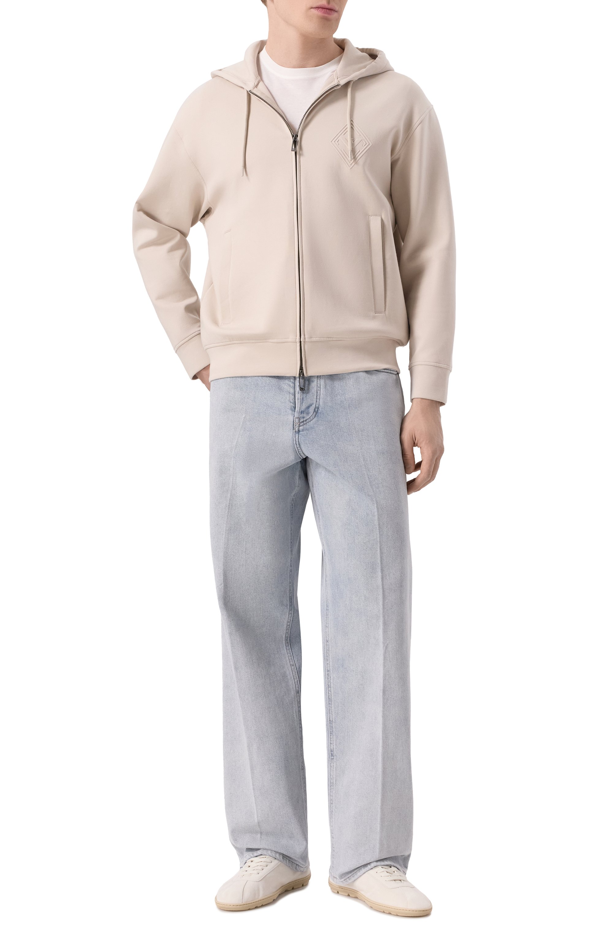 Хлопковая толстовка EMPORIO ARMANI, арт. EM001122/AF10013, фото 2