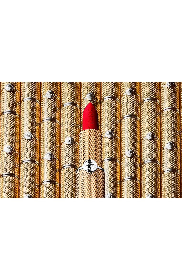 Увлажняющая помада с матовым финишем rouge opulent, оттенок 8 mon rouge (3,5g) BY TERRY  цвета, арт. V24000208 | Фото 5 (Финишное покрытие: Матовый; Региональные ограничения белый список (Axapta Mercury): Не �проставлено; Нос: Не проставлено)