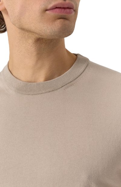 Хлопковый джемпер BRIONI бежевого цвета по цене 95900 руб., арт. UMR00L/PCK17, фото 5 Хлопковый джемпер BRIONI, арт. UMR00L/PCK17, фото 5