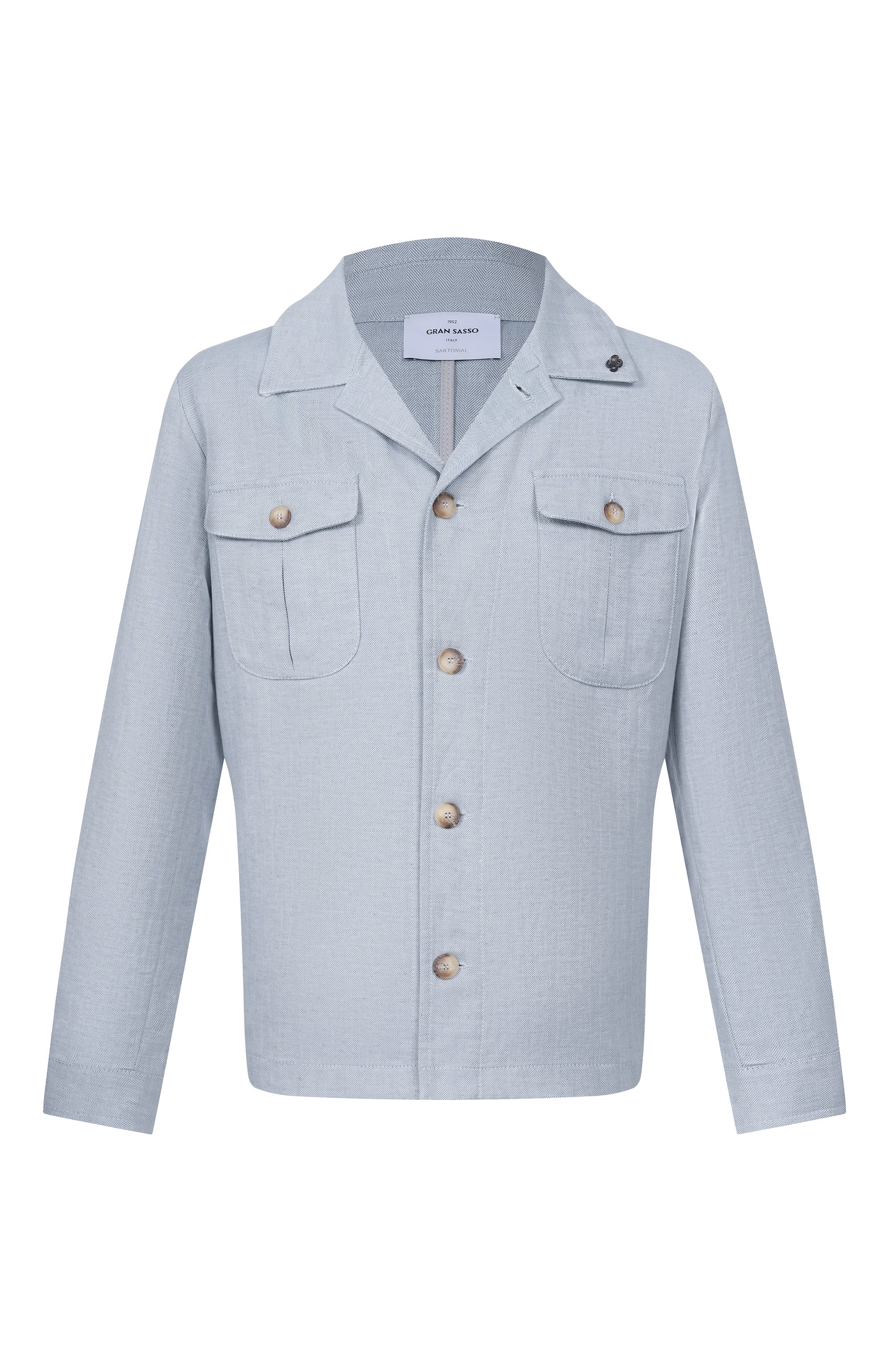Куртка-рубашка изо льна и хлопка GRAN SASSO, арт. 78174/57000, фото 1