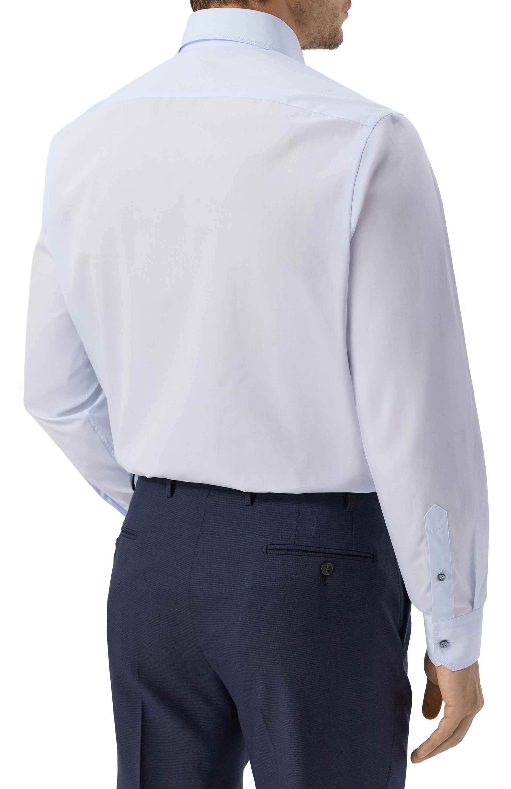 Хлопковая сорочка ZILLI голубого цвета по цене 146000 руб., арт. F0RD01M010001703U, фото 4 Хлопковая сорочка ZILLI, арт. F0RD01M010001703U, фото 4