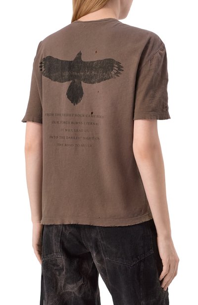 Хлопковая футболка ANN DEMEULEMEESTER, арт. B0013500/FA638, фото 4