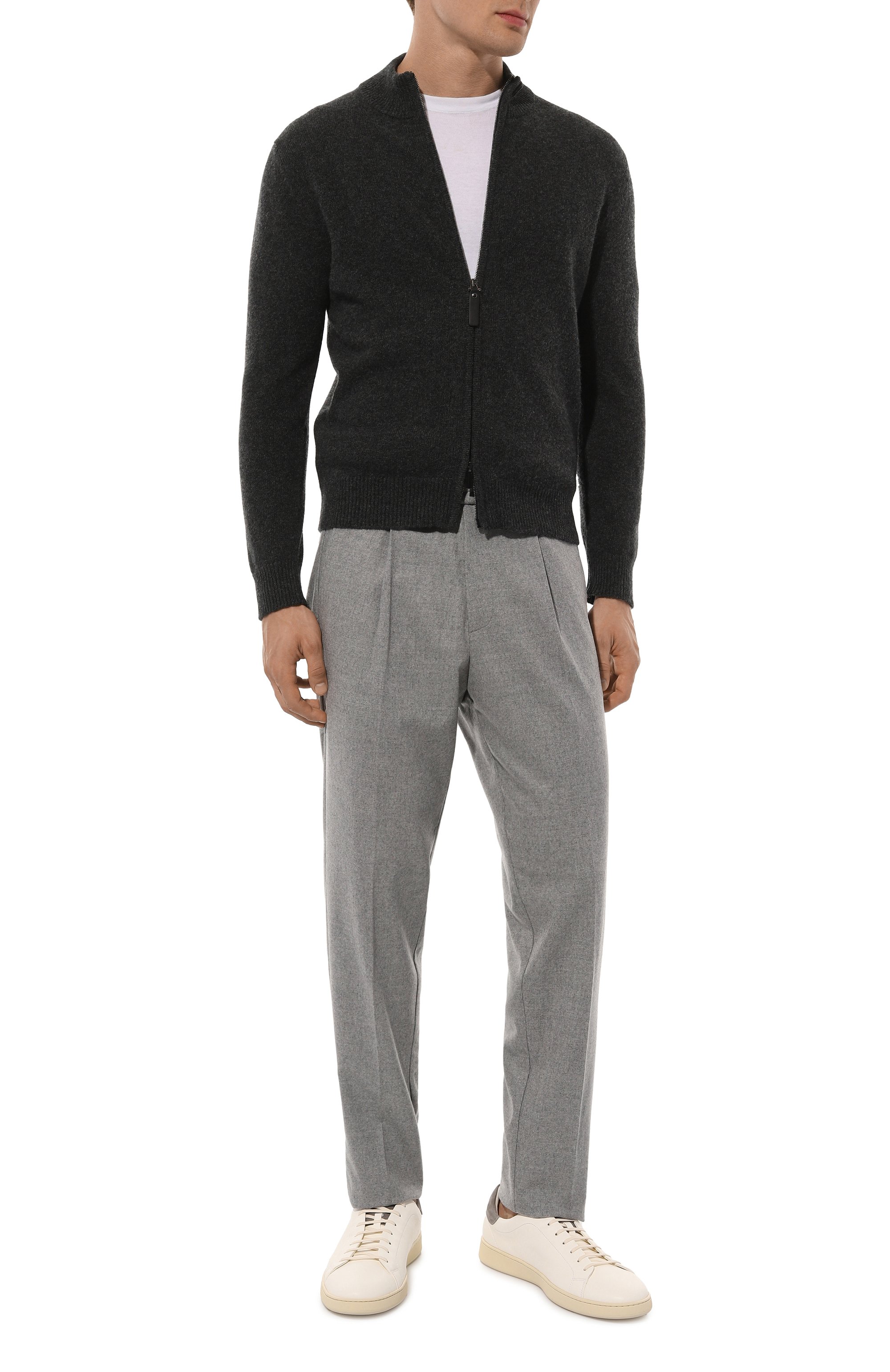 Кожаные кеды KITON, арт. USSA067N01000, фото 2