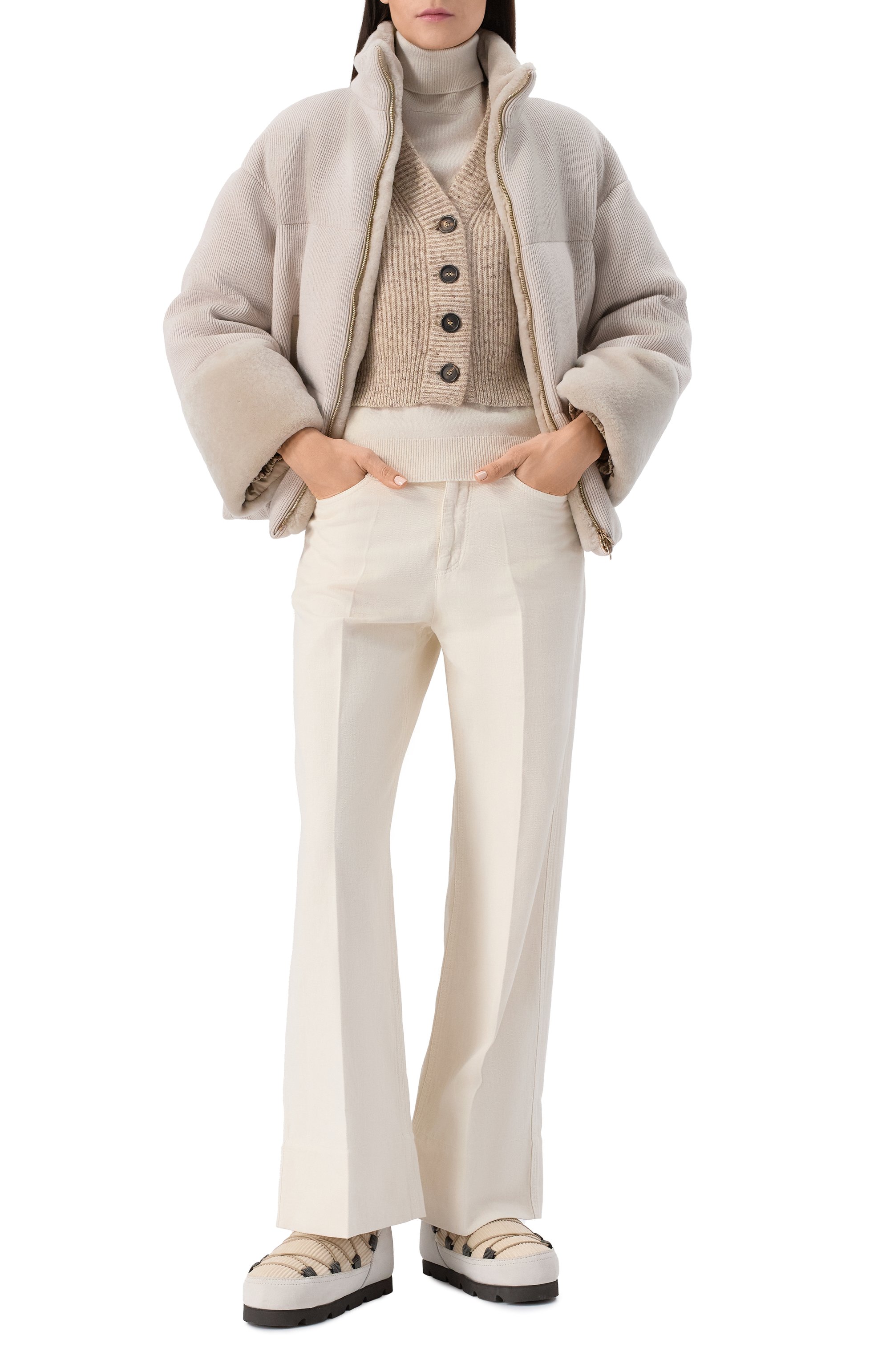 Кардиган из шерсти и льна BRUNELLO CUCINELLI, арт. M0L591106P, фото 2