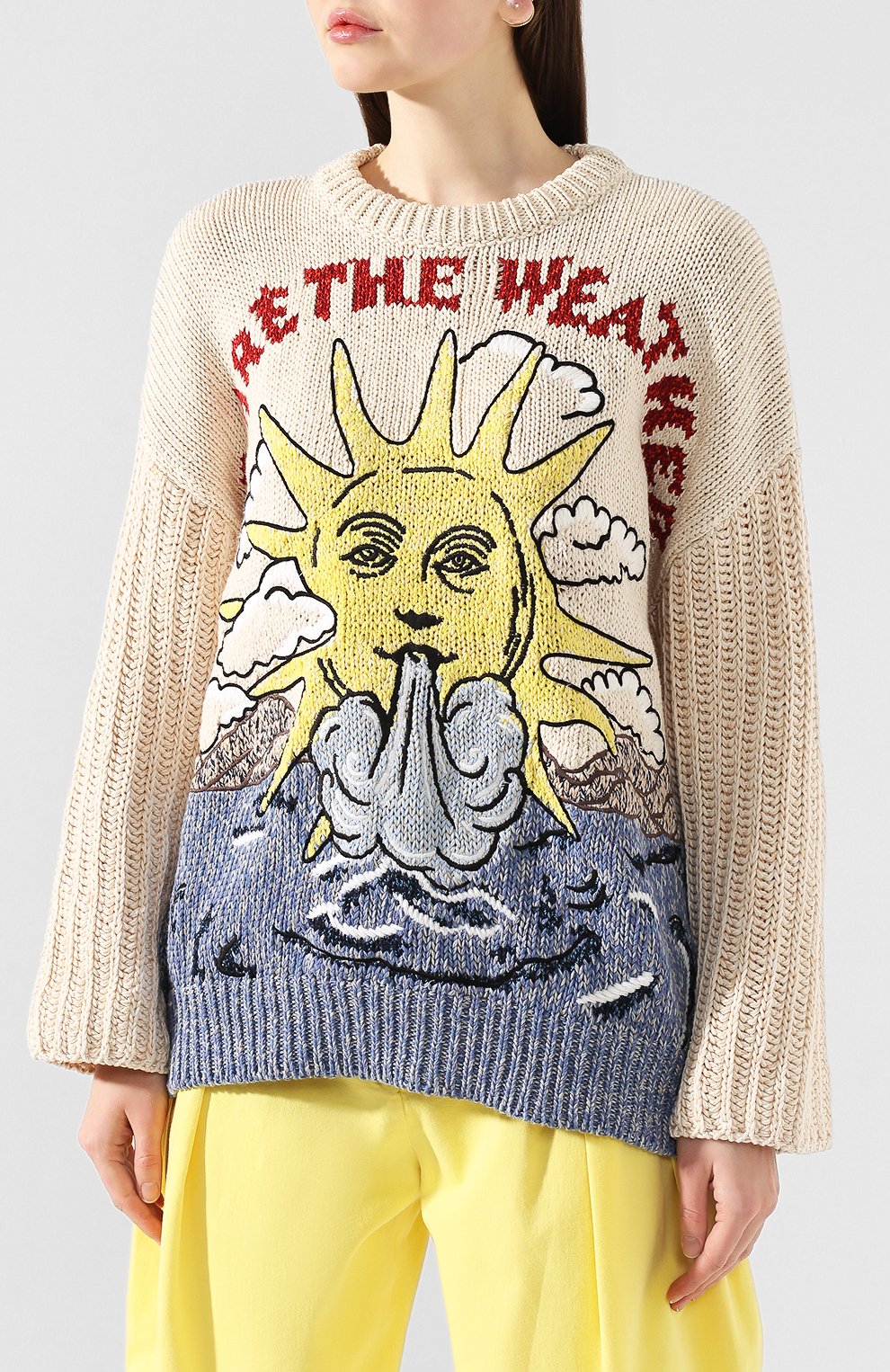 Свитер из смеси хлопка и льна STELLA MCCARTNEY, арт. 600208/S2174, фото 3