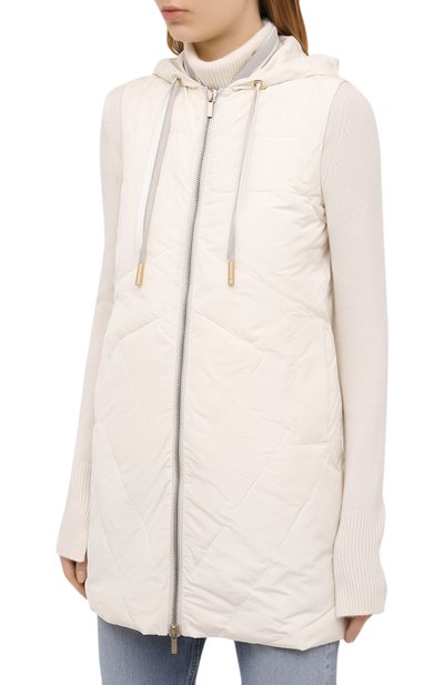 Жилет LORENA ANTONIAZZI бежевого цвета по цене 78850 руб., арт. P2109PI012/3374, фото 3 Жилет LORENA ANTONIAZZI, арт. P2109PI012/3374, фото 3