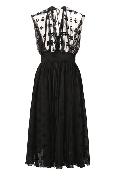 Женское платье из вискозы и шелка DOLCE & GABBANA, арт. F6DLMT/FJTBR