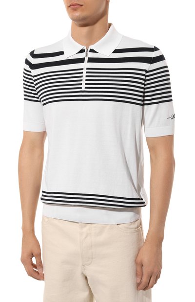 Поло из хлопка и шелка ZILLI, арт. KZP002M0142VYC000, фото 3