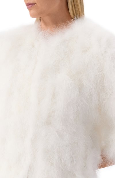 Жакет с отделкой перьями YVES SALOMON, арт. 23WAV15454PLUX/A1006, фото 5