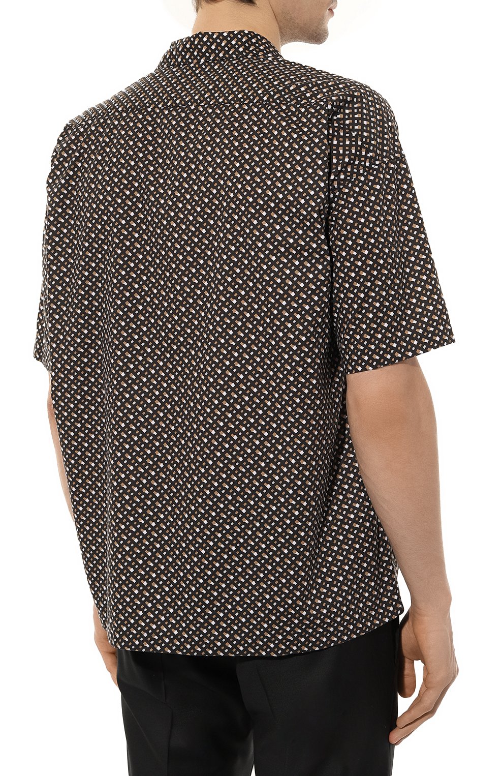 Хлопковая рубашка BOSS коричневого цвета по цене 17900 руб., арт. 50497364, фото 4 Хлопковая рубашка BOSS, арт. 50497364, фото 4