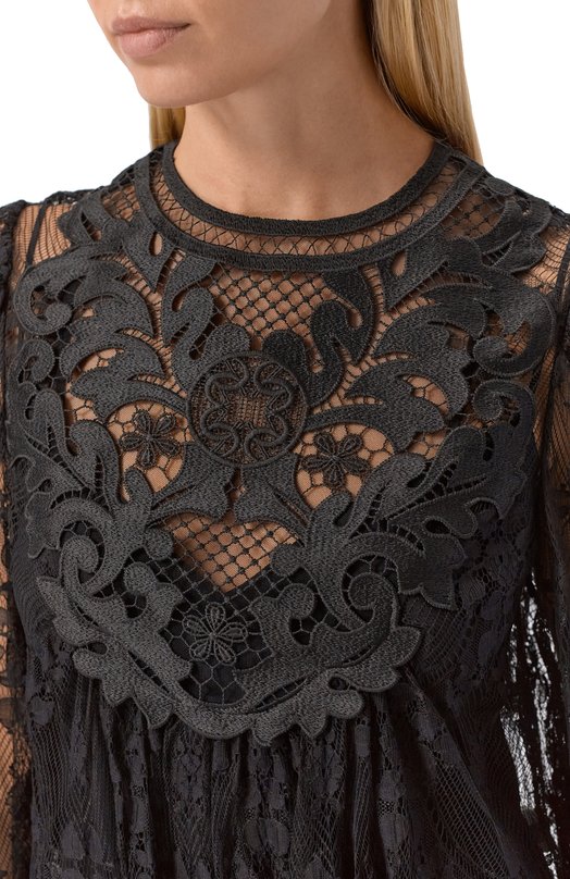 Блузка Elie Saab T0256NR26/MCL02 Чёрный  T0256NR26/MCL02 Фото 5