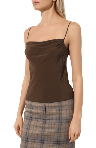 Шелковый топ BALMAIN, арт. AF0AD175SB66, фото 3