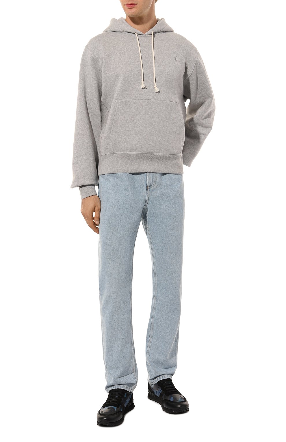 Хлопковое худи SAINT LAURENT, арт. 778464/Y37PU, фото 2