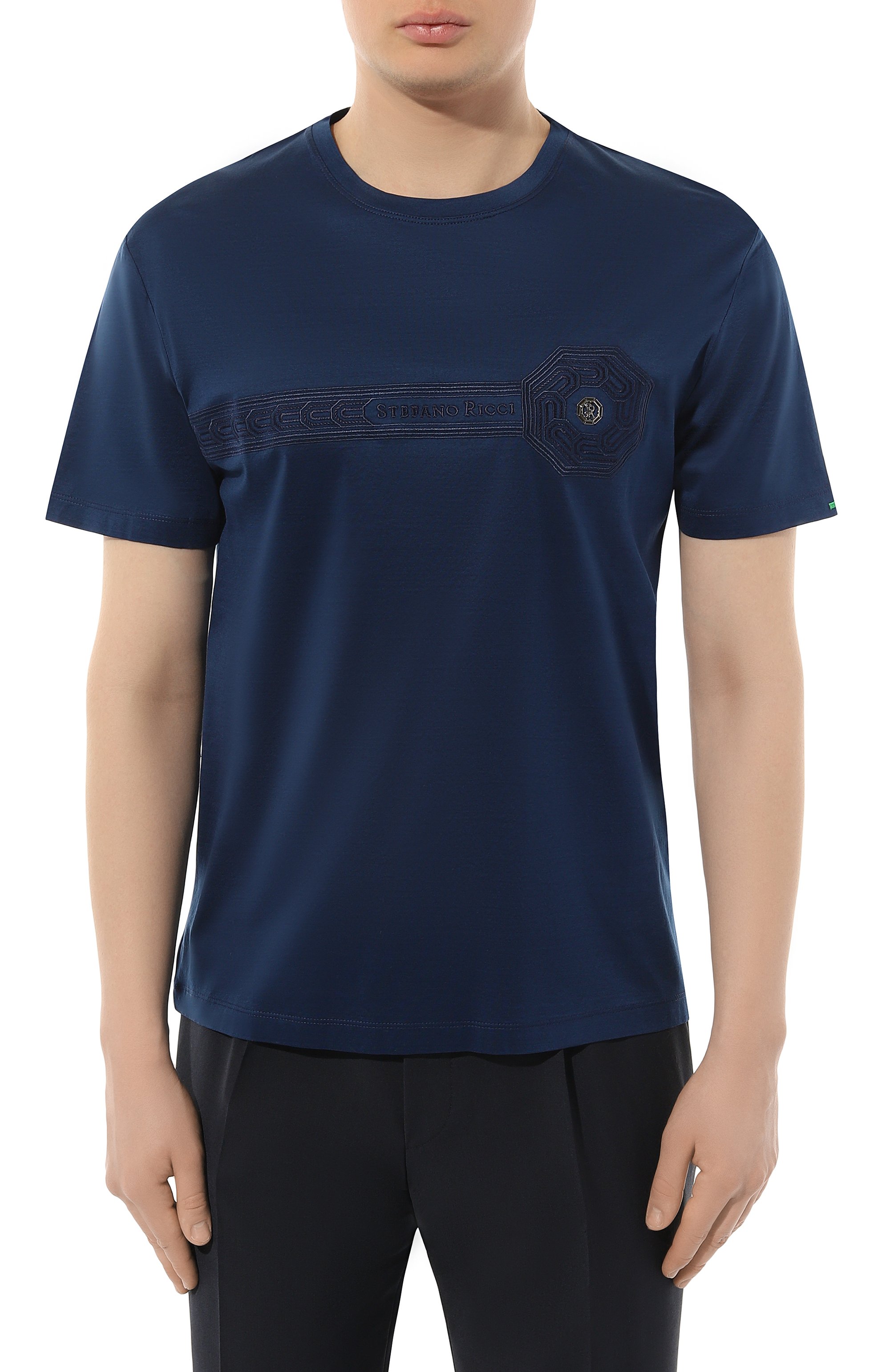 Хлопковая футболка STEFANO RICCI, арт. MNH4102990/TE0001, фото 3