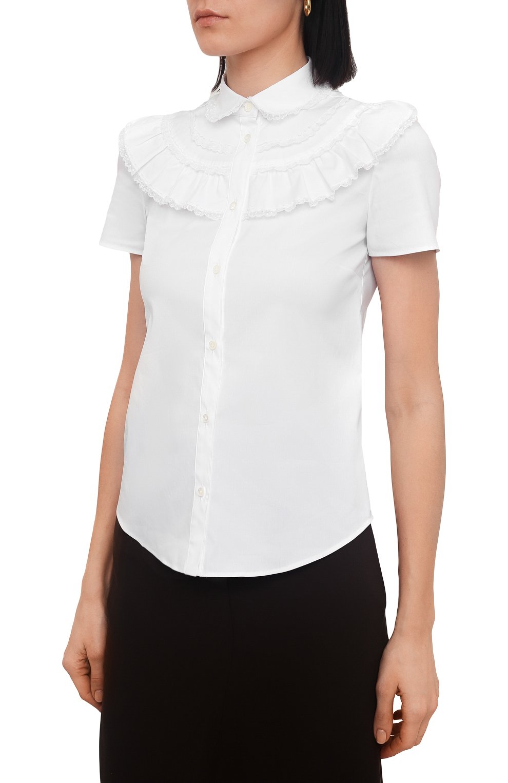 Хлопковая блузка REDVALENTINO, арт. XR0AAD75/0ES, фото 3