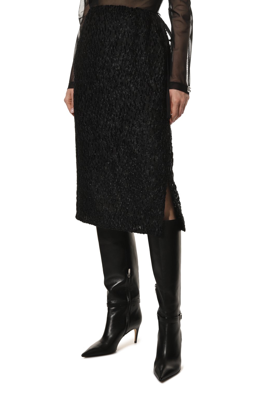Юбка из вискозы и шелка DRIES VAN NOTEN, арт. 222-010842-5038, фото 4